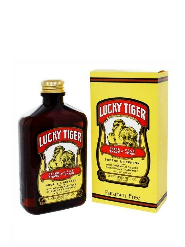 20190128051158.jpg Lucky Tiger After Shave and Face tonic Aloe vera - immagine 1