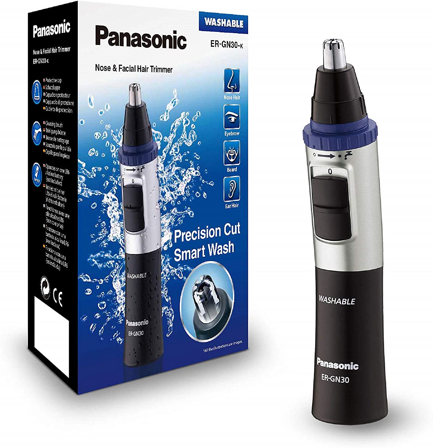 20210708032952.jpg Panasonic Nose & Facial Hair trimmer ER-GN30 - immagine 1