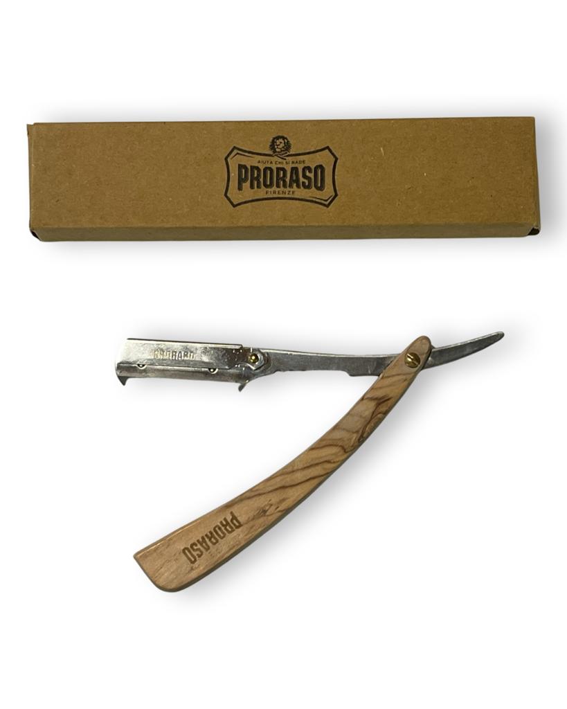 20230711053640.jpg Proraso Rasoio mezza lama Legno chiaro mezza lama - immagine 1