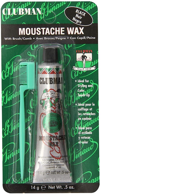 20200708054845.jpg Clubman Moustache wax Cera baffi nera - immagine 1
