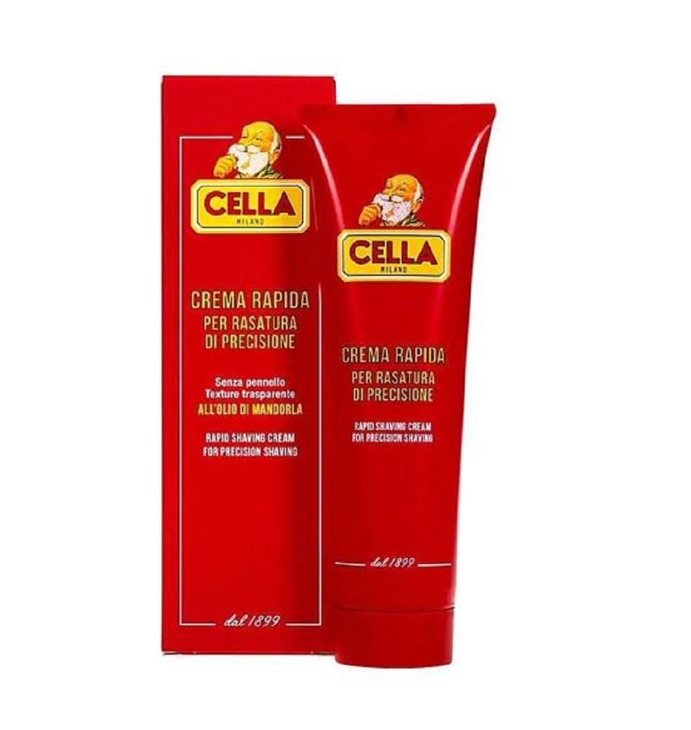 20231224030922_0.jpg Cella Sapone da barba in tubo Crema da barba mandorla 150ml - immagine 1