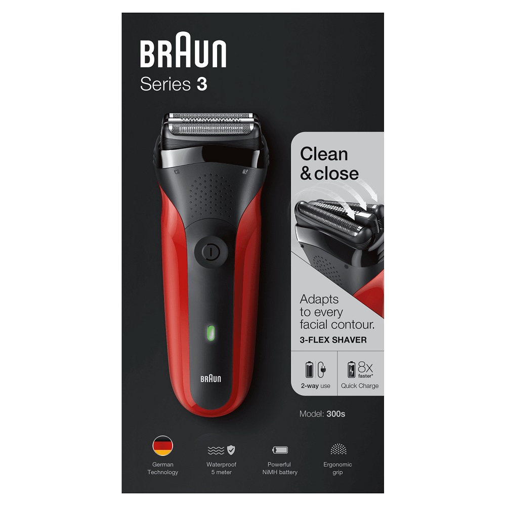 20260414060846_0.jpg Braun Series 3 300s rosso - immagine 1