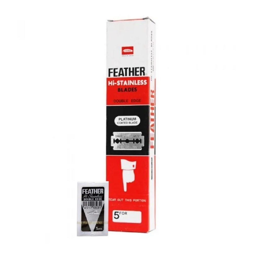 20260515064447_0.jpg Feather Hi-sainless blades platinum coated blade - immagine 1
