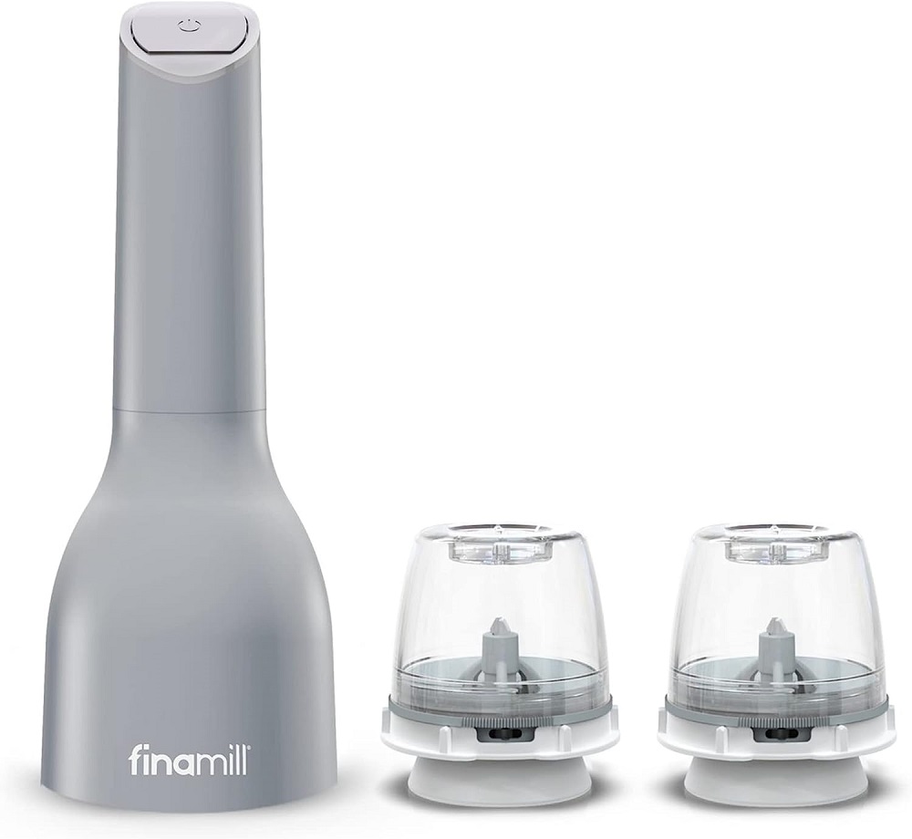 20260516113327_0.jpg finamill Spice Grinding FinaPod Pro Plus Nero USB ricaricabile SILVER - immagine 1