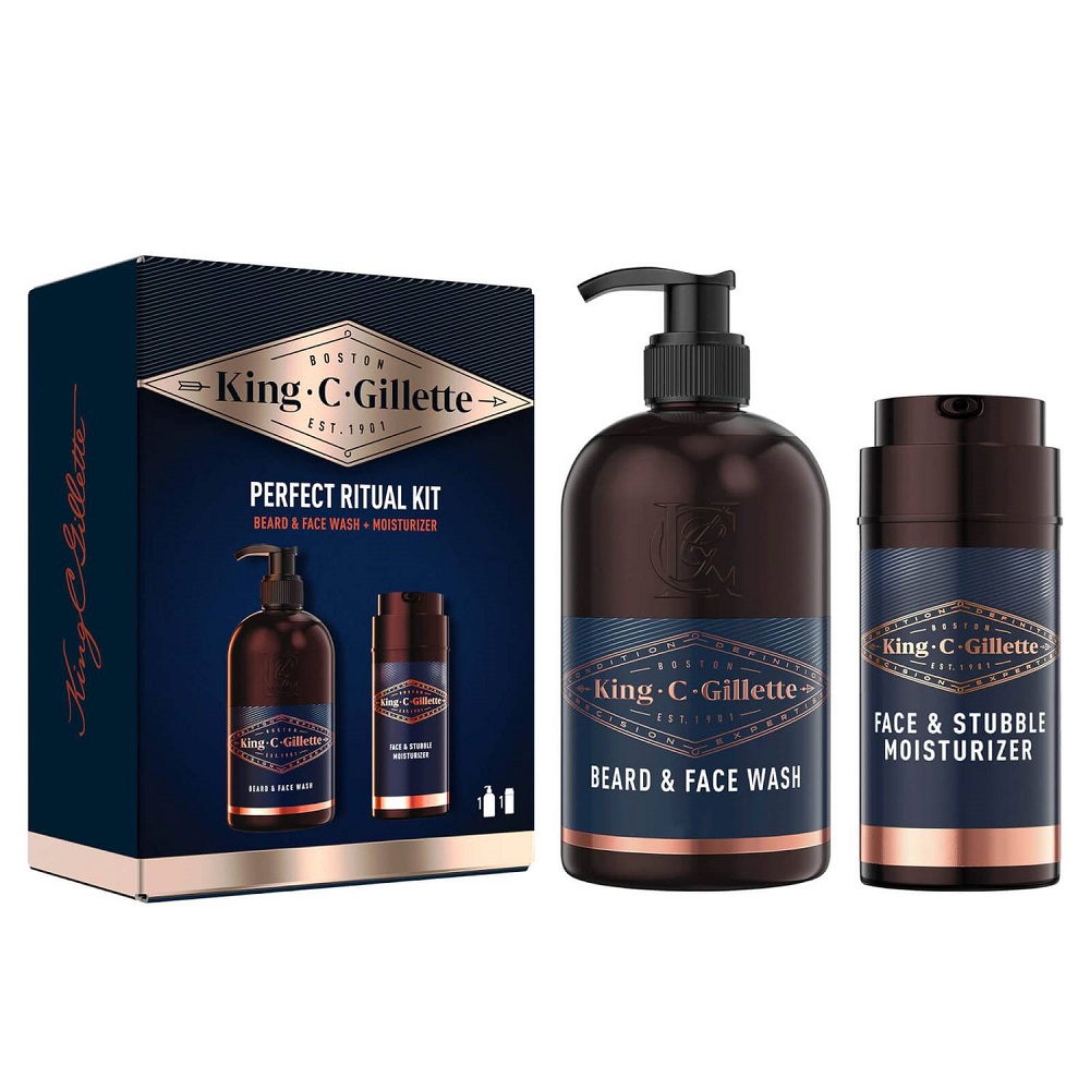 20260519050628_0.jpg Gillette Beard & face wash + Moisturizer Perfect ritual kit - immagine 1