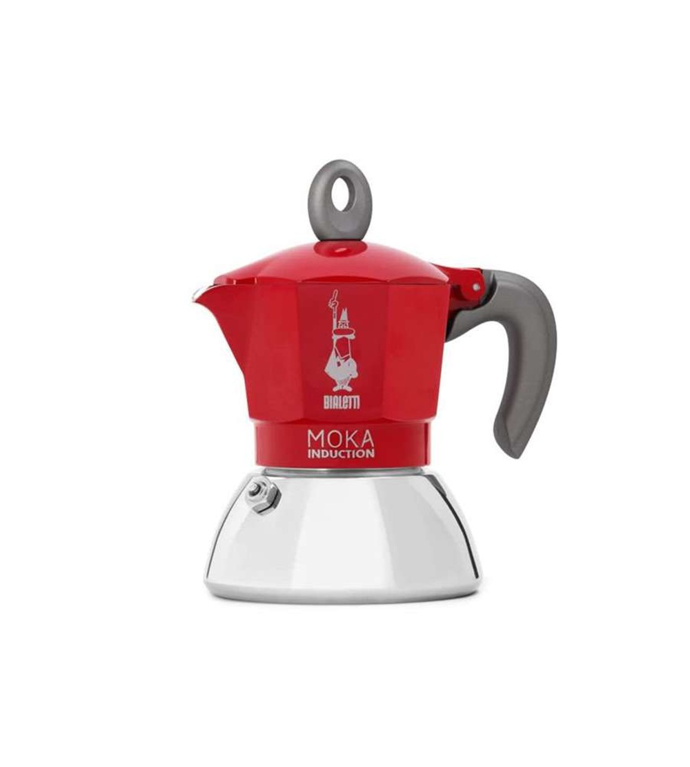 20261001031505_0.jpg Bialetti Moka a induzione Moka Induction rosso & argento 2 TZ - immagine 1