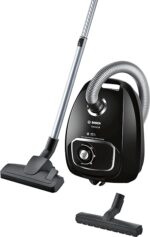 Bosch BGLS4X210 Basic Aspirapolvere a Traino con Sacco da 3 Litri, Nero, 600 W, 79 decibeles