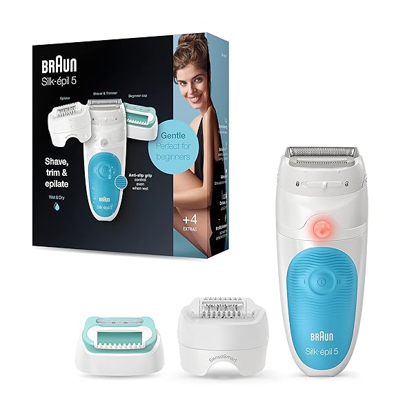 Braun-Epilatore-Turchese-Bianco-Taglia-Unica-B085M5VCX9 Braun Epilatore Turchese, Bianco, Taglia Unica - immagine 1