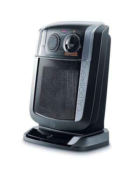 DeLonghi-HBE3551TCB-Termoventilatore-Verticale-Tecnologia-ceramica-Silenzioso-e-Leggero-3-livelli-di-potenza-anti-B0050IHR3U De'Longhi HBE3551.TCB Termoventilatore Verticale, Tecnologia ceramica, Silenzioso e Leggero, 3 livelli di potenza, anti-ribaltamento, ventilazione estiva, TIMER 24H, luce, filtro antipolvere, nero - immagine 1