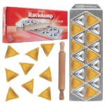 G S D Haushaltsgeräte Stampo in Alluminio per Ravioli, Bianco, Unica