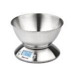 Girmi PS85 Bilancia Elettronica da Cucina,1 g - 5 kg, Temperatura Ambiente, Tara, Timer, Acciaio INOX