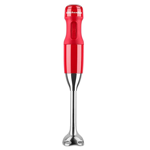 KitchenAid-5KHB2570H-frullatore-Frullatore-ad-immersione-Rosso-Acciaio-inossidabile-180-W-B07QHQ3S72 KitchenAid 5KHB2570H frullatore Frullatore ad immersione Rosso, Acciaio inossidabile 180 W - immagine 1