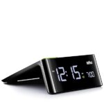 Orologio Sveglia Digitale Braun con Display LCD, Touchpad per Funzione Snooze, Funzione Quick Set, 4 Impostazioni di Luminosità, Segnale Acustico della Sveglia, Colore Nero, modello BNC016BKUK.