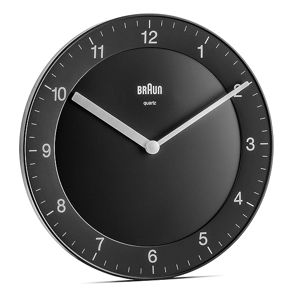 Orologio-da-Parete-Analogico-Classico-Braun-con-Movimento-al-Quarzo-Silenzioso-Facile-da-leggere-Diametro-di-20-cm-co-B07CZWYG8Z Orologio da Parete Analogico Classico Braun con Movimento al Quarzo Silenzioso, Facile da leggere, Diametro di 20 cm, colore nero, modello BC06B. - immagine 1