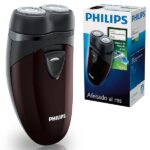 Philips PQ206/18 Rasoio elettrico da viaggio, 2 x AA, in plastica, nero
