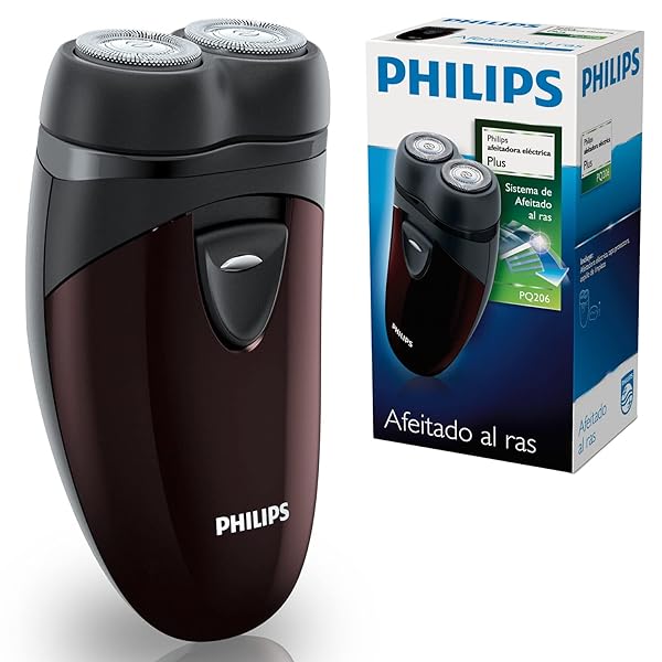 Philips-PQ20618-Rasoio-elettrico-da-viaggio-2-x-AA-in-plastica-nero-B07FFPV24N Philips PQ206/18 Rasoio elettrico da viaggio, 2 x AA, in plastica, nero - immagine 1