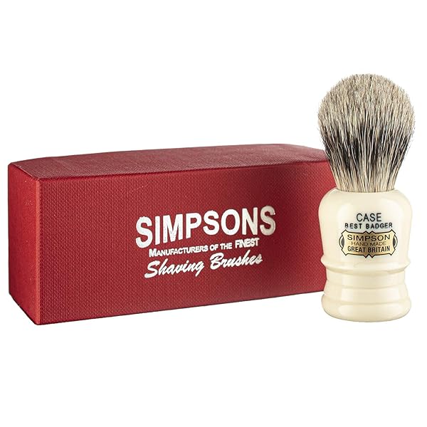 SIMPSONS-CASE-C1-BEST-BADGER-SHAVING-BRUSH-PENNELLO-DA-BARBA-IN-TASSO-B0794QSX87 SIMPSONS CASE C1 BEST BADGER SHAVING BRUSH - PENNELLO DA BARBA IN TASSO - immagine 1
