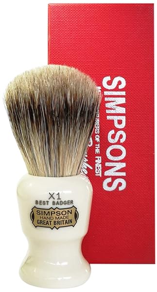 SIMPSONS-COMMODORE-X1-BEST-BADGER-SHAVING-BRUSH-PENNELLO-DA-BARBA-IN-TASSO-B0794P45GK SIMPSONS COMMODORE X1 BEST BADGER SHAVING BRUSH - PENNELLO DA BARBA IN TASSO - immagine 1