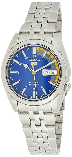 Seiko-SNK371K1-Orologio-da-Polso-al-Quarzo-Analogico-Uomo-Acciaio-Inossidabile-Grigio-B000U3GUTM Seiko SNK371K1 Orologio da Polso al Quarzo, Analogico, Uomo, Acciaio Inossidabile, Grigio - immagine 1