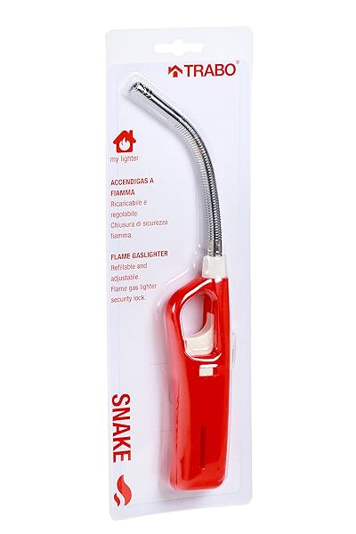 Trabo-Snake-accendi-Gas-Accendino-Rosso-B075G3XYRM Trabo "Snake accendi Gas Accendino, Rosso - immagine 1